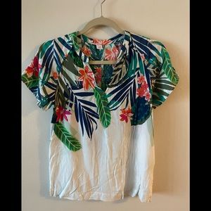 Old Navy Tropical Floral Top XS